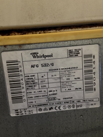 1529437-5 Frysboxar 2 st - Whirlpool AFG 532/G / Whirlpool WHE 4600