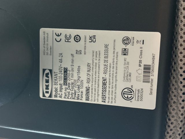 1531924-4 Two IKEA desks