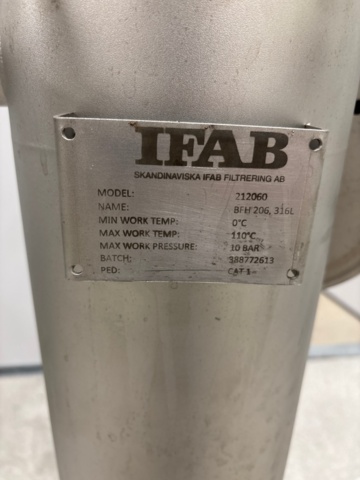 1529448-5 Filterhus 316L - IFAB BFH 206