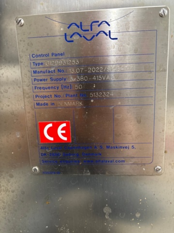 1529447-15 Dekantercentrifug - Alfa Laval Foodec 219 -2022