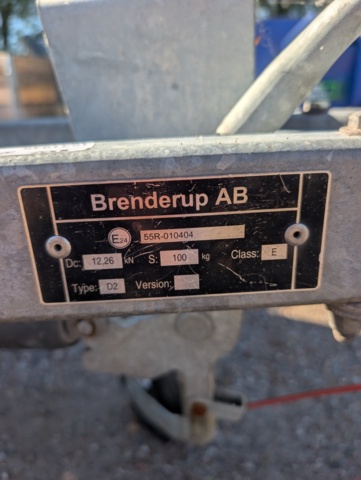 1531945-9 Släpvagn Brenderup med kåpa 750 kg 2018