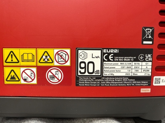 1535480-6 Elverk- Honda inverter EU22i (Ny i bruten förpackning)