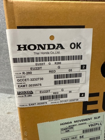1535483-7 Elverk- Honda inverter EU22i (Ny i förpackning)