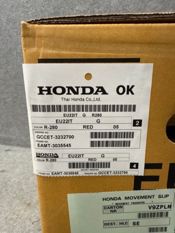 1535485-7 Elverk- Honda inverter EU22i (Ny i förpackning)