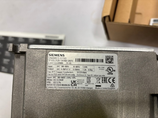 1500161-7 Frekvensomriktare - Siemens SINAMICS G115D,  Ny/oanvänd