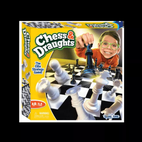 Sällskapsspel - 6 st, Chess & Draughts