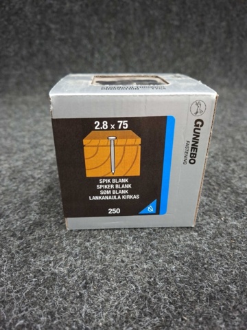 1546583-3 Ca 2.320 st Spik blank 4.0x125, 2.8x75 & 1.7x40mm, Gunnebo