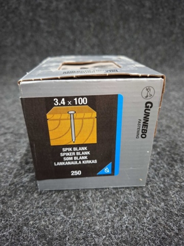 1546583-5 Ca 2.320 st Spik blank 4.0x125, 2.8x75 & 1.7x40mm, Gunnebo