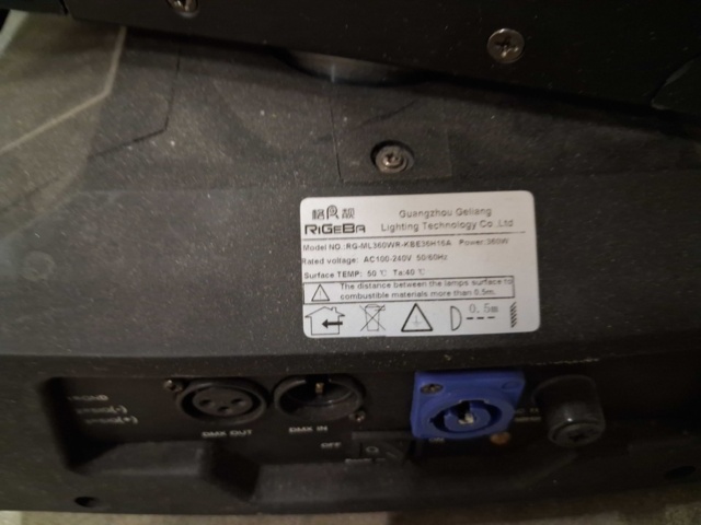 1547041-5 LED moving heads, 4 pcs - RIGEBA, 360W