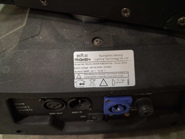 1547041-6 LED moving heads, 4 pcs - RIGEBA, 360W