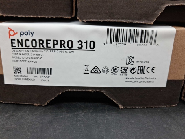 1547121-3 Headset, 7 st - Poly EncorePro 310, USB-C