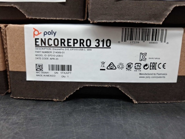 1547123-3 Headset, 6 st - Poly EncorePro 310, USB-C