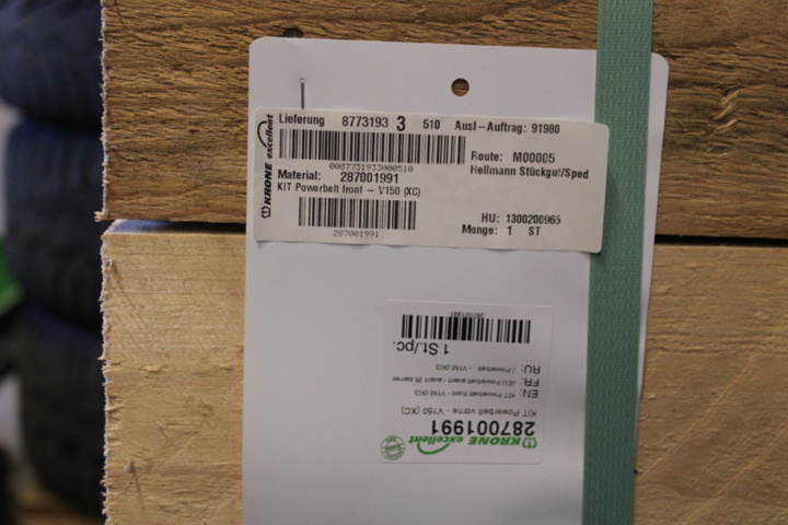 1531821-11 Reservdelslager KRONE+Wessex (inköpsvärde ca 2,8 milj SEK)
