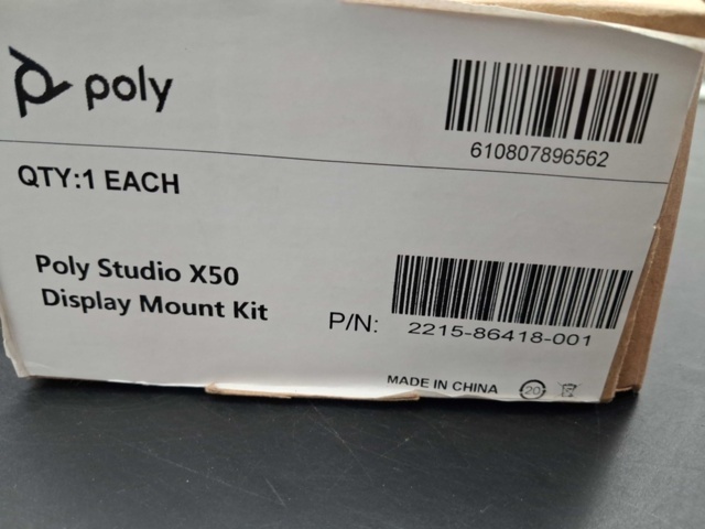 1547147-3 Skärmmonteringssats - Poly, Studio X50