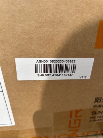 1436407-5 Växelriktare Sungrow SH6.0RT, 3 st