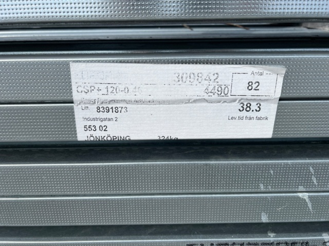 1091266-4 82 st Europrofil Ljudreglar CSP+ 120-0,46 L4490