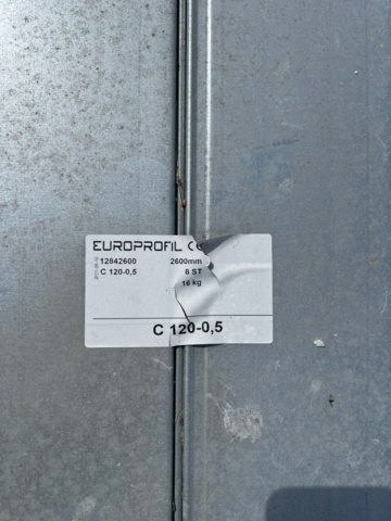 1091267-5 140 st Europrofil Stålreglar C120-0,5 L 2600