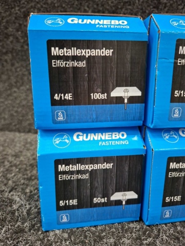 1546664-2 350 st Metallexpander 4/14E & 5/15E, Gunnebo