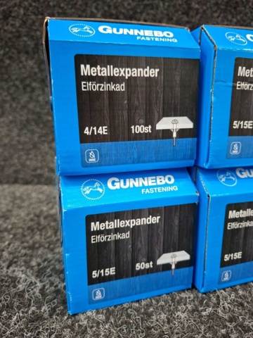 1546664-3 350 st Metallexpander 4/14E & 5/15E, Gunnebo