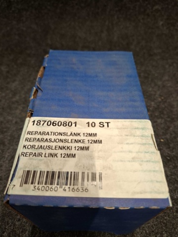 1545520-3 10 st Reparationslänkar Gigant 12mm