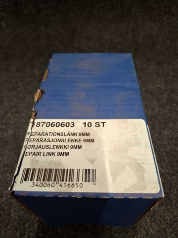 1545540-2 10 st Reparationslänkar Gigant 9mm