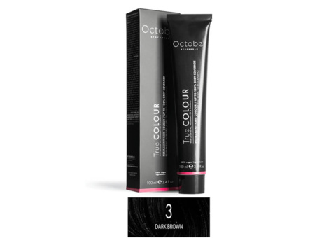 Hair dye 18 pcs - October Stockholm, Dark Brown, 3
