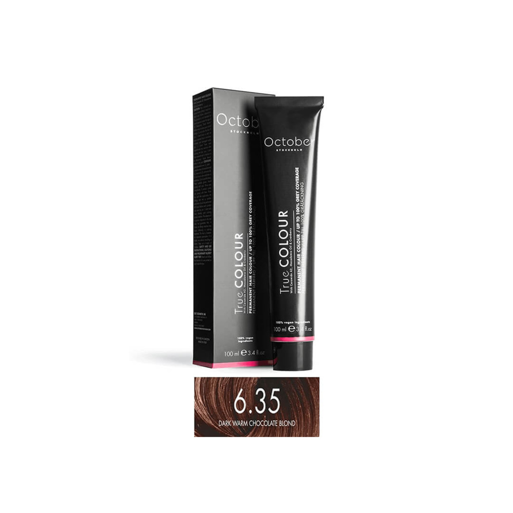 1547869-1 Hair color 18 pcs - October Stockholm, Dark Warm Chocolate Blonde, 6.35