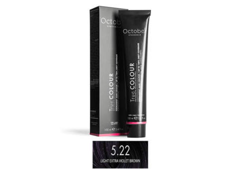 Hair dye 18 pcs - October Stockholm, Light Extra Violet Brown, 5.22