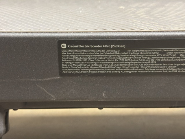 1516037-9 Elsparkcykel - Xiaomi Electric Scooter 4 Pro (2nd Gen)