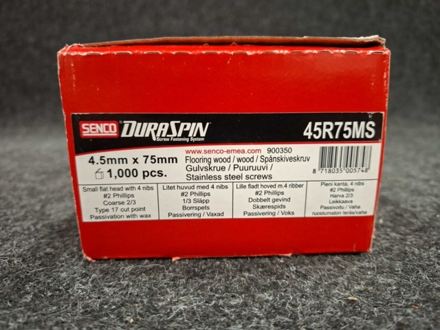 1546626-2 3000 st Spånskiveskruv bandad 4.5x75mm, Senco