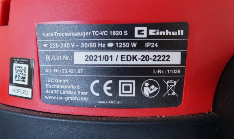 1070495-3 Vacuum cleaner Einhell