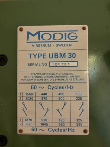 1529871-16 Pelarborr- och fräsmaskin – Modig UBM 30