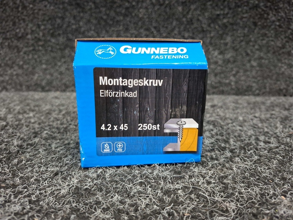 1549274-2 Approx. 1460 pcs Mounting screws 4.2x32, 4.2x40 & 4.2x45mm, Gunnebo
