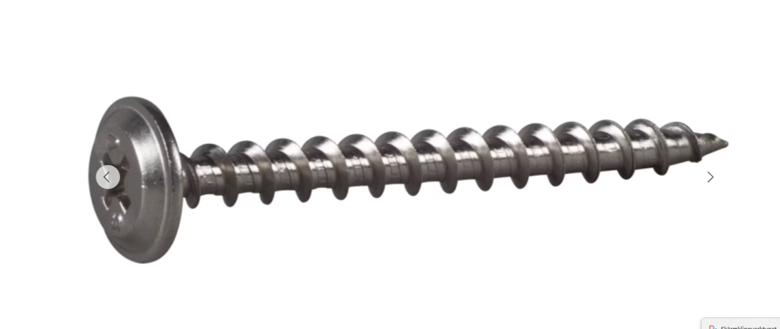 1525095-1 Montageskruv - 2 st, ESSVE, A2, 4,2x45 mm