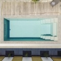 1464196-4 Keramisk overflowpool från Compass Pools  med vantagessystem