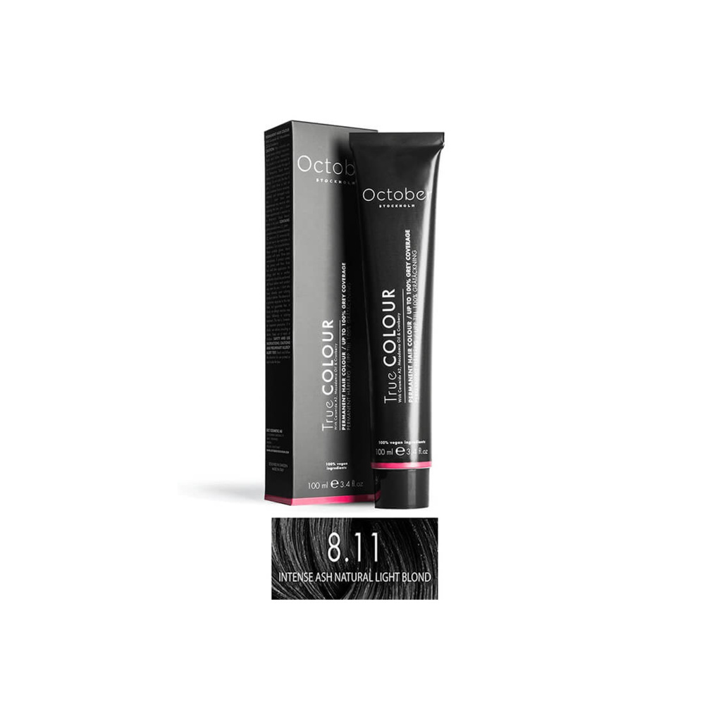 1549370-1 Hair color 18 pcs - October Stockholm, Intense Ash Natural Light Blonde, 8.11