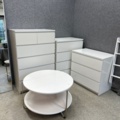 1545903-1 Bedroom furniture with 3 chests of drawers and mirror