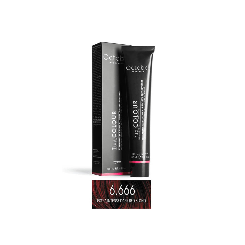1549440-1 Hair dye 18 pcs - October Stockholm, Extra Intense Dark Red Blond, 6.666