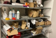 1550118 Shelf with miscellaneous items