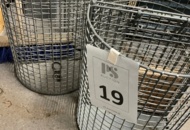 1550119 Steel wastebasket