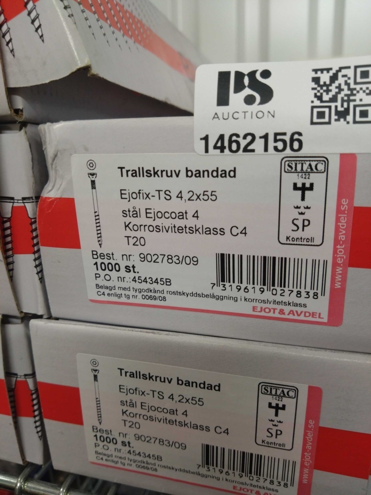 1462156-2 Truss screw banded 4.2x55 C4, 5 cartons