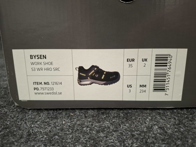 1550265-5 Safety shoes Gesto Bysen S3 WR HRO SRC, Size 35