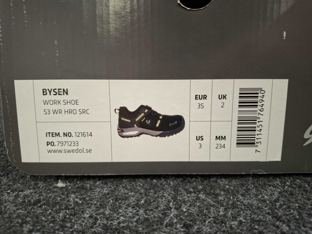 1550266-5 Skyddsskor Gesto Bysen S3 WR HRO SRC, Strl 35