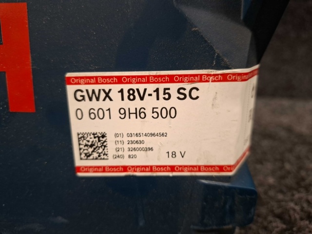 1550276-4 Vinkelslip Bosch GWX 18V-15 SC