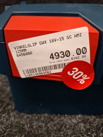 1550276-7 Vinkelslip Bosch GWX 18V-15 SC