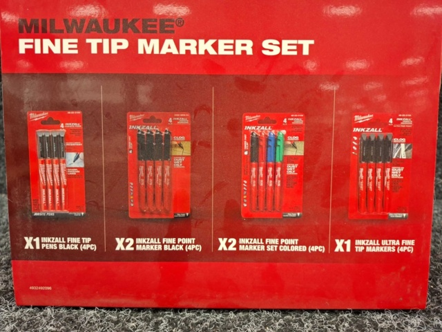 1550282-4 2 st Kit med märkpennor Milwaukee Inkzall