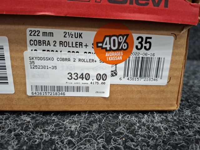 1550512-4 Skyddsskor Sievi Cobra 2 Roller+ S3, Strl 35