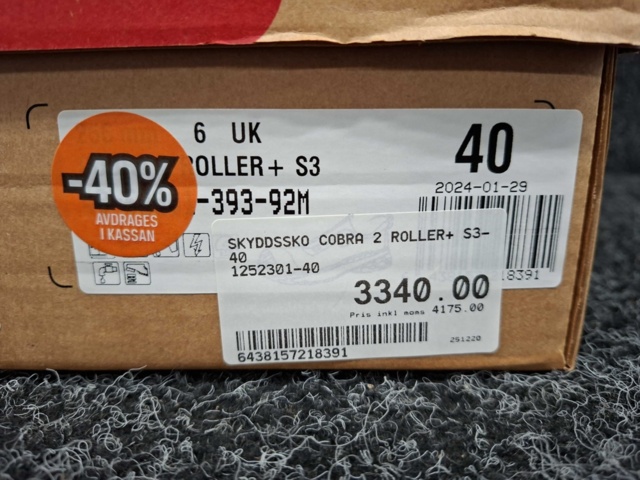 1550510-4 Safety shoes Sievi Cobra 2 Roller+ S3, Size 40