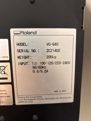 1550645-9 Storformatsskrivare - Roland TrueVIS VG-640