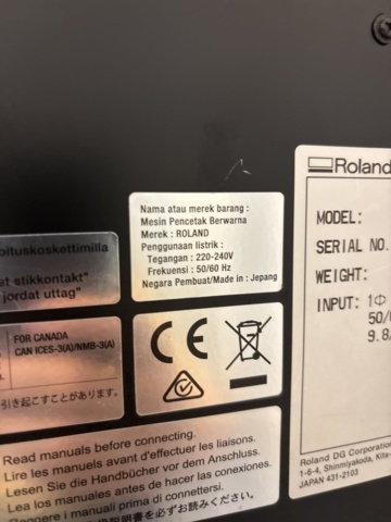 1550645-11 Storformatsskrivare - Roland TrueVIS VG-640